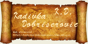 Kadivka Dobrišerović vizit kartica